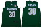 Men Michigan State Spartans NCAA #30 Marcus Bingham Green Authentic Nike 2020 Stitched College Basketball Jersey YX32C76PS
